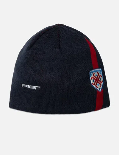 Piet Emblem Beanie In Blue