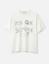 Piet Por Que Sempre Eu? Raw Edge T-shirt In White