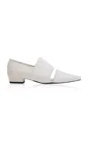 PIÉTON ÉPISODE HOV CUT-OUT CALF HAIR LEATHER LOAFERS