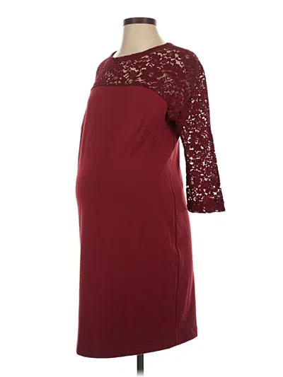 Pre-owned Pietro Brunelli Casual Dress In Burgundy
