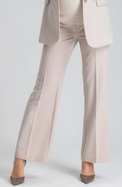 Pietro Brunelli Full Length Maternity Pants In Medium Beige