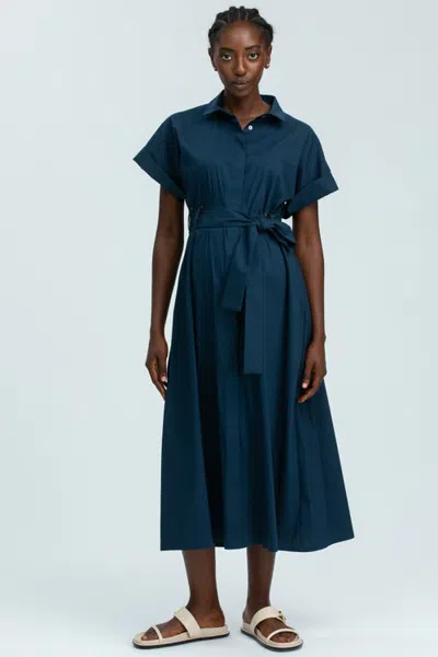 Pietro Brunelli Maternity Asia Maternity Shirt Dress In Dark Blue