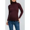 Pietro Brunelli Maternity Aurora Rib Turtleneck Maternity Sweater In Brown