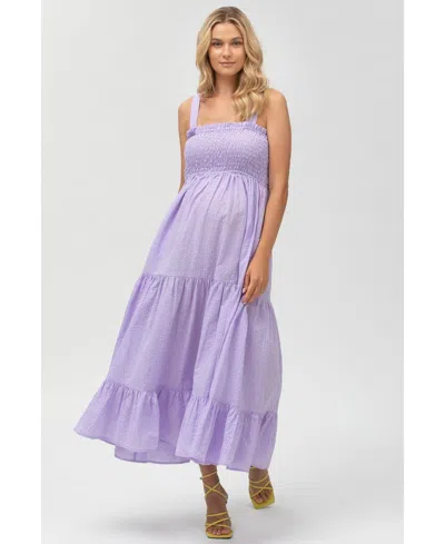 Pietro Brunelli Maternity Dress Holly In Lavander