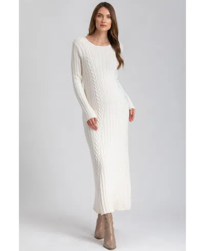 Pietro Brunelli Maternity Dress Perla In White