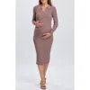 Pietro Brunelli Maternity Lavinia Rib Knit Maternity Dress In Multi