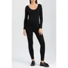 Pietro Brunelli Maternity Maddy Long Sleeve Maternity Jumpsuit In Black