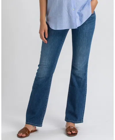 Pietro Brunelli Maternity Maternity Graduated Flare Jeans In Medium Light St