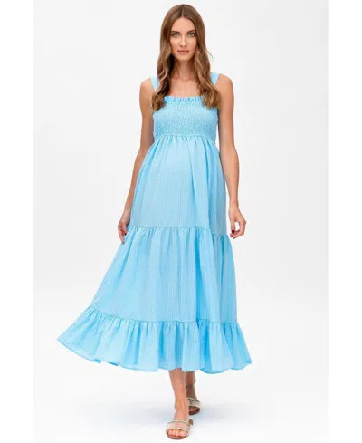 Pietro Brunelli Maternity Maternity Pietro Brunelli Dress Holly In Sky Bue