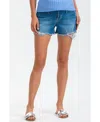 Pietro Brunelli Maternity Jeans Original Shorts In Medium Light Stoned