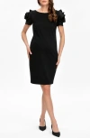 Pietro Brunelli Maternity Maternity Sheath Cocktail Dress In Black