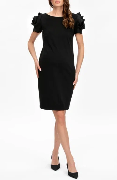 Pietro Brunelli Maternity Maternity Sheath Cocktail Dress In Black