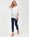 Pietro Brunelli Maternity Maternity Super Stretch Straight Slim Fit Elwood Trousers In Dark Blue