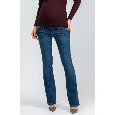 Pietro Brunelli Maternity Slim Bootcut Maternity Jeans In Blue