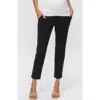 Pietro Brunelli Maternity Slim Fit Crop Maternity Pants In Black