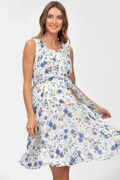 Pietro Brunelli Maternity Tamigi | Chiffon Maternity Dress In Blue