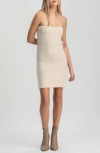Pietro Brunelli Maternity Verbier Strapless Bouclé Maternity Minidress In White
