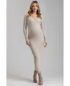 Pietro Brunelli Maternity Women's Dress Cara In Chalk