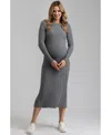 Pietro Brunelli Maternity Women's Dress Gemma In Antrachite Mel