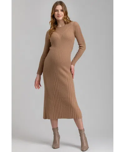 Pietro Brunelli Maternity Women's Dress Gemma In Cuban Sand