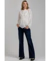 Pietro Brunelli Maternity Women's Flare Hi-rise Jeans In Top Blue