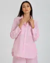 Pietro Brunelli Milano Women's Classic Fit Linen-blend With Pockets Dafne Blouse In Candyfloss