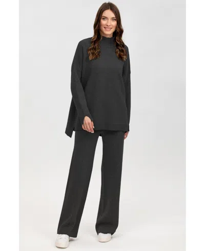 Pietro Brunelli Milano Women's Trousers Meribel In Antrachite