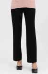 Pietro Brunelli Over The Bump Straight Leg Maternity Pants In Black