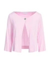 Pietro Grande Woman Shrug Pink Size 8 Viscose, Elastane