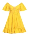 Pietronilla Woman Mini Dress Marigold Size Xs Cotton In Yellow