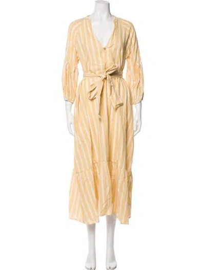 Pre-owned Pietsie Striped Long Dress In Multi
