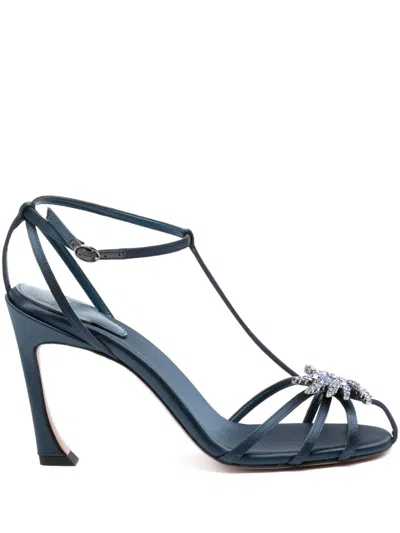 Piferi 100mm Maggio Pumps In Storm Blue/storm Blue
