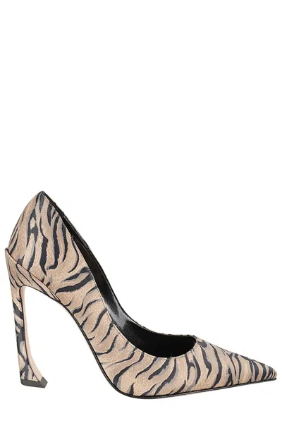 Piferi Avangarda Pointed Toe Pumps In Brown