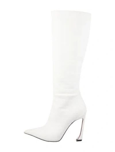 Pre-owned Piferi Leather Boots In White