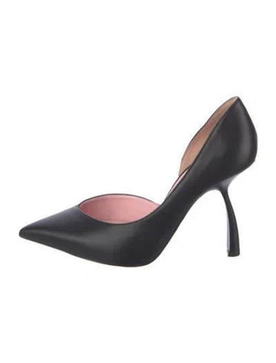 Pre-owned Piferi Leather D'orsay Pumps In Black