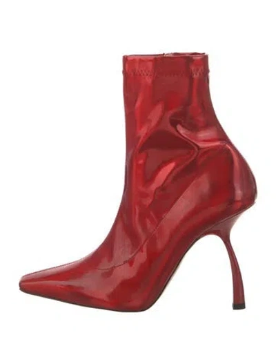 Pre-owned Piferi Patent Leather Sock Boots