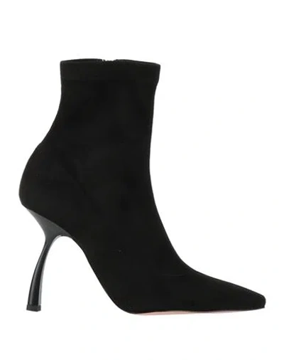Piferi Pīferi Woman Ankle Boots Black Size 8 Textile Fibers