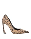 Piferi Avangarda 100mm Tiger-print Pumps In Brown