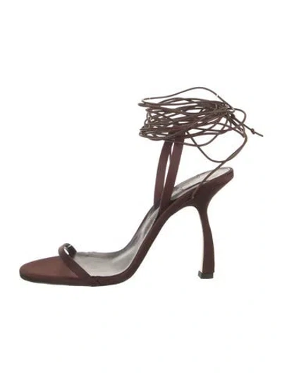 Pre-owned Piferi Suede Sandals In Brown