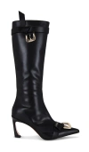 Piferi 70mm Tighter Boots In 黑色&金黄色