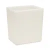 Pigeon & Poodle Abiko Wastebasket In Pearl White