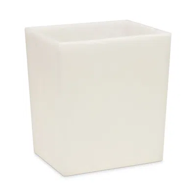 Pigeon & Poodle Abiko Wastebasket In Pearl White