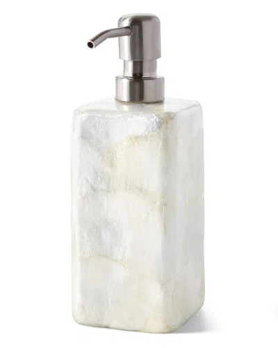 Pigeon & Poodle Andria Capiz Pump Dispenser In Ivory