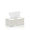 Pigeon & Poodle Callas Rectangular Tissue Box In White