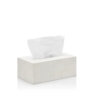 Pigeon & Poodle Callas Rectangular Tissue Box In White