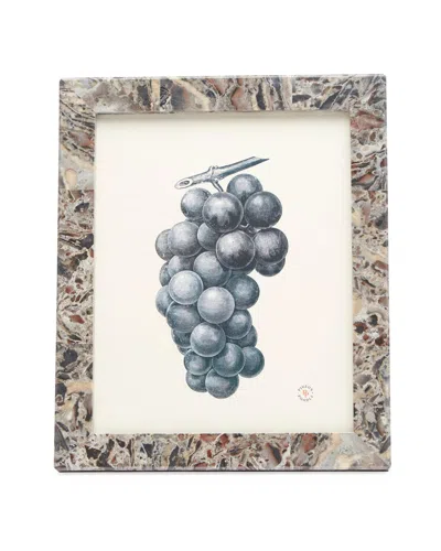 Pigeon & Poodle Corsica Mixed Marble Picture Frame, 8" X 10" In Gray
