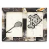 Pigeon & Poodle Essen Horn Double Frame, 4 X 6 In Gray