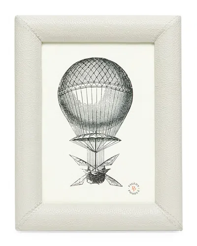 Pigeon & Poodle Eton Leather Frame, 5x7 In Gray