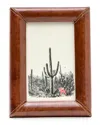 Pigeon & Poodle Eton Leather Picture Frame, 4" X 6" In Tobacco