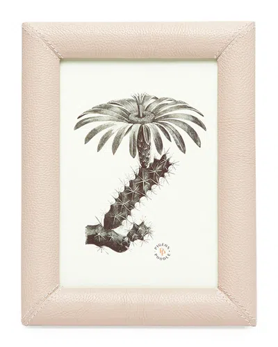 Pigeon & Poodle Eton Leather Picture Frame, 5" X 7" In Pink